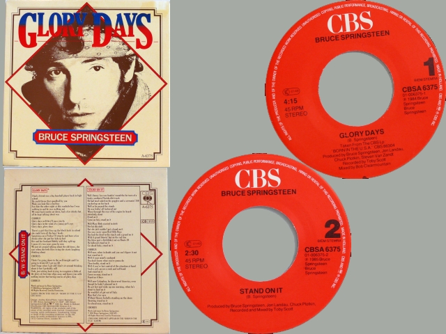 Bruce Springsteen - GLORY DAYS / STAND ON IT